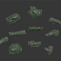 Natural Stone Decorative Rock Pieces In Various Shapes For Interior Design