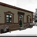 Vintage Nostalgic Local Cafe Shop With Cozy Dining Seats And Well Arranged Product Display Shelves