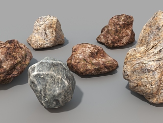 Culture Stone Landscape Stone Old Stone Rock 3d model