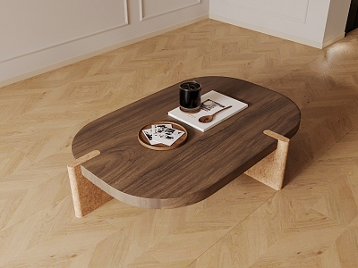 Middle Ancient Coffee Table Living Room Coffee Table Solid Wood Coffee Table 3d model