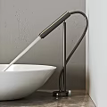 Modern Bathroom Faucet with Sleek Design and White Basin in Contemporary Style