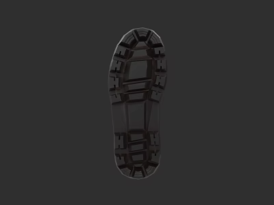 Durable Shoe Sole with Tread Pattern for Non Slip Grip in Outdoor Activities 3d model