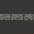 Gray Green Textured Stone Blocks With Stacked Structure And Natural Surface 3d model