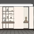 Wind bookcase 3d model