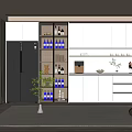 Modern Wine Cabinet Simple Wine Cabinet Sideboard 3d model