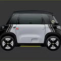 Nissan Compact Modern City Car With Two Tone Black White Design And Stylish Wheels