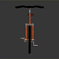 Red Bicycle With Brown Seat Black Wheels And White Spokes On Reflective Surface