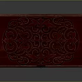 Red Decorative Wooden Box With Intricate Carved Floral Patterns For Home Storage
