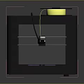 Modern printer three-axis printer CNC printer machining center CNC system 3d model