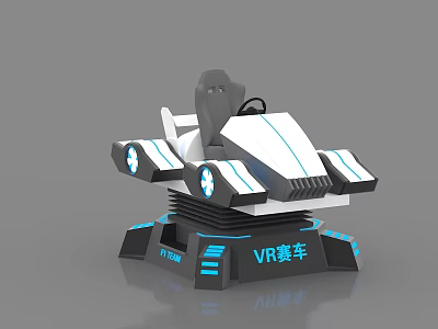 VR Racing Car Simulator With Modern Cockpit And Immersive Gaming Experience 3d model