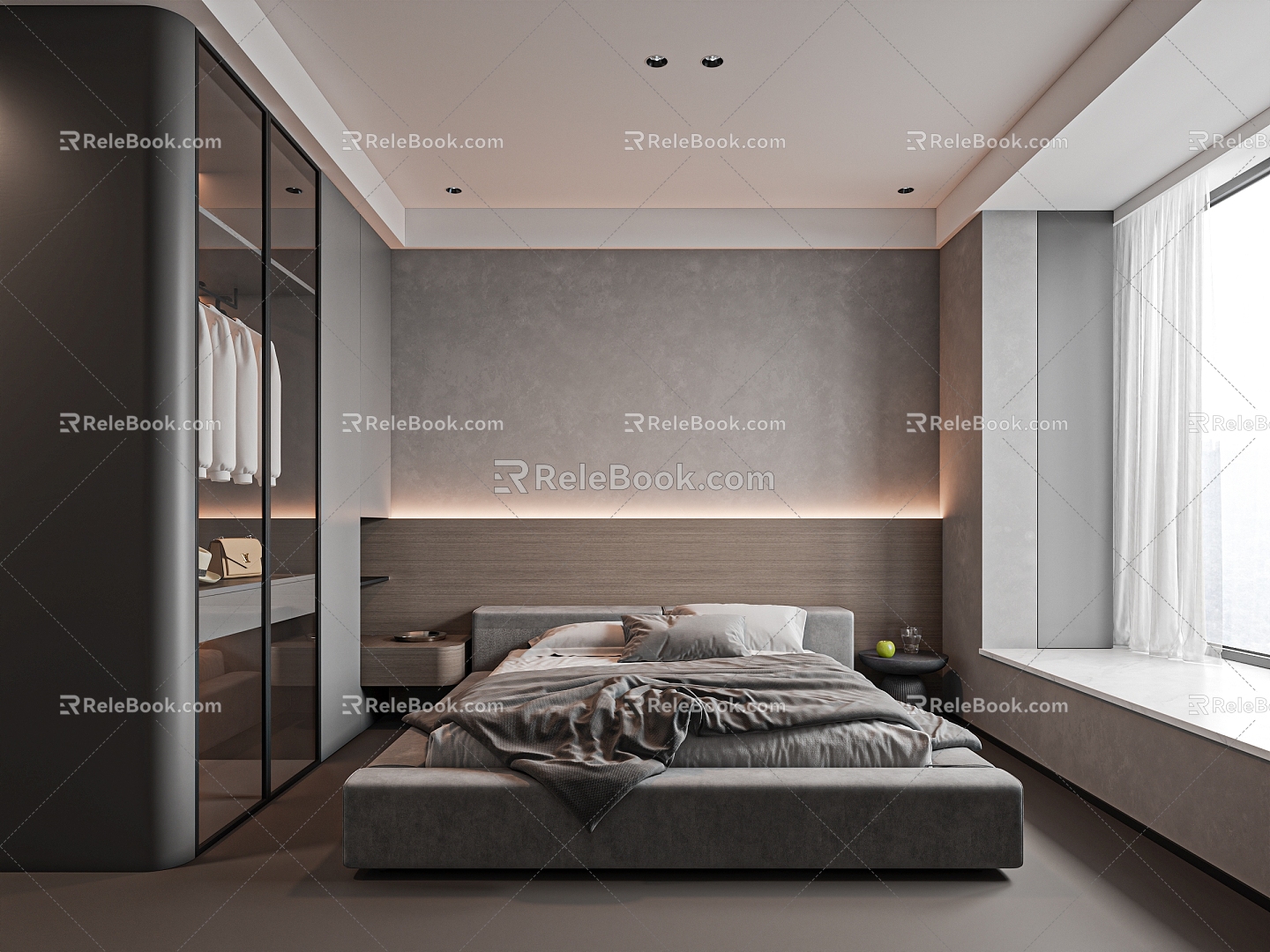 Bedroom Bedroom Model Room Design Real Estate Villa Villa Model Room 3d model