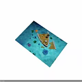 Underwater Scene With Sunken Wooden Ship Starfish Corals And Seaweed