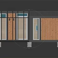 Modern Wooden House Featuring Glass Walls Gray Roof Wooden Panels And Open Space