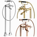 Modern Shower Faucet Set With Silver Gold Rose Gold Finishes And Contemporary Design