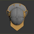 Ancient Medieval Weapon Armor Helmet With Gold And Silver Metallic Decorative Finish