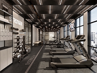 Modern Gym 3d model