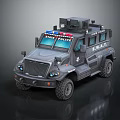 Armored SWAT Police Vehicle With Tactical Design And State Police Features