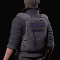 Man In Tactical Vest With Knee Pads Holding Pistol