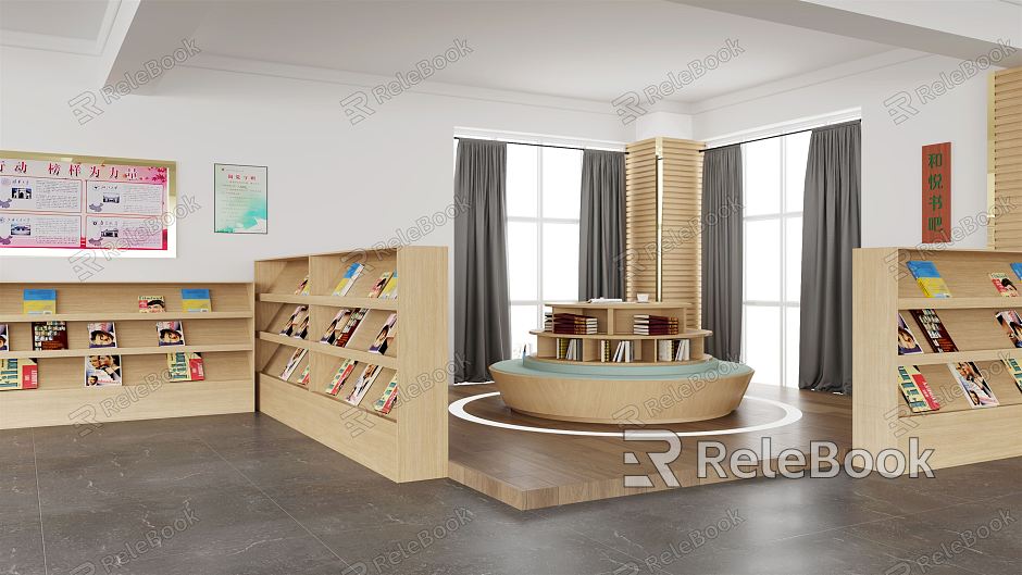 Modern Reading Room Reading Area model