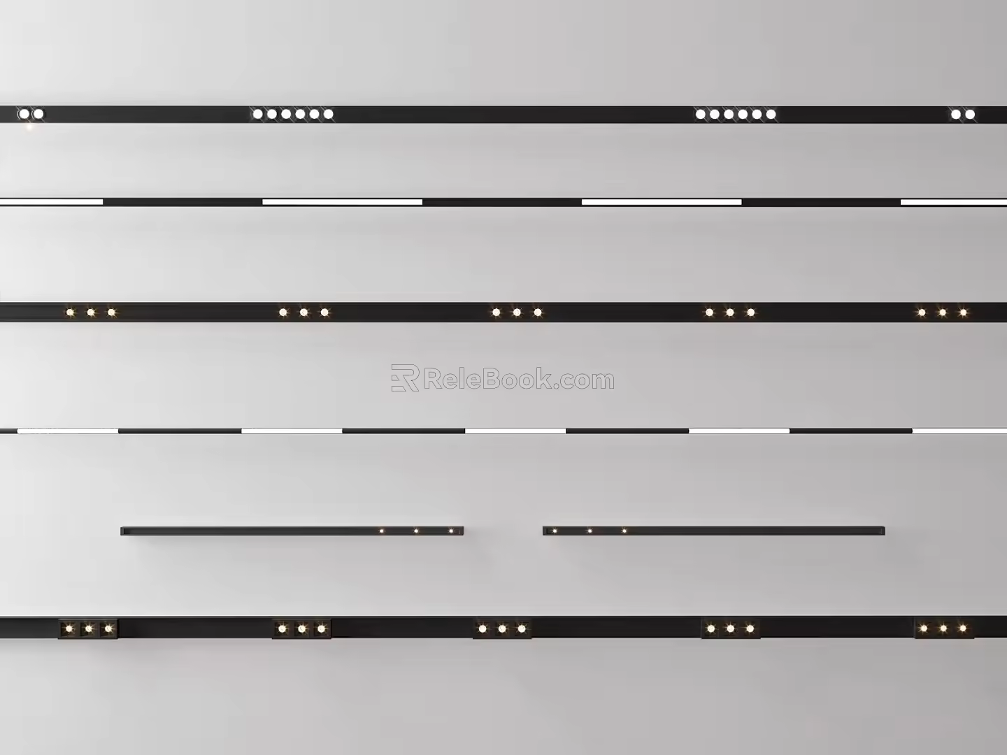 Modern magnetic lamp combination 3d model