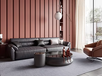 Sofa Coffee Table Combination Sofa Combination 3d model
