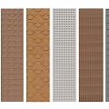 Various Patterns Textured Wooden White Gray Wall Paneling for Interior Design
