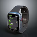 Stylish Smart Watch Accessory With Gray Strap And Fitness Tracking Digital Screen
