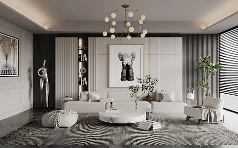 The Silent Living Room 3d model