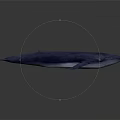 Blue Whale Model Displayed On Gray Background With Realistic Details 3d model