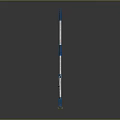 Household Cleaning Tool Blue Flat Mop With Long Handle And Adjustable Rod