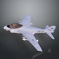 USAF Military Aircraft Model Featuring White Fuselage Transparent Cockpit And Wing Details
