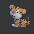 Adorable Tiger Themed Kids Chair With Soft Fabric And Sturdy Structure