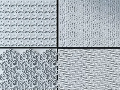 Modern wall decoration board 3d model