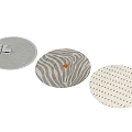 Modern Round Rugs Featuring Textured Zebra And Dotted Patterns