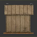 Wooden Dog House Structure With Sloped Roof Wooden Planks And Platform Base