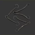 Sturdy Metal Hardware Tools Hooks With Curved Design For Industrial Use