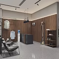 Modern Clothing Store Interior Featuring Stylish Outfits On Racks And Display Shelves