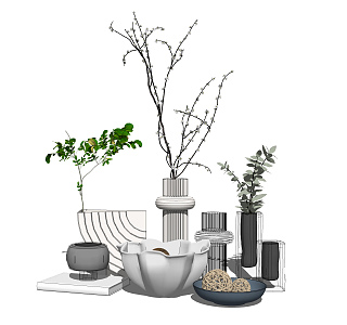 Modern vase ornaments 3d model