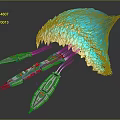 Futuristic Spaceships Flying With Blue Yellow Flames And Reflection On Dark Background