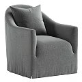 Comfortable Upholstered Accent Chair with Armrests and Cushion Beige and Gray Options for Living Room