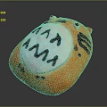 Bread sandwich bread pudding bean paste bread cheese bread big column bar breakfast bread European bread 3d model