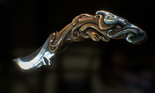 Weapon Kirin Knife 3d model