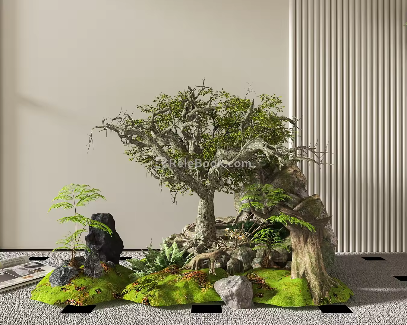green plant heap 3d model