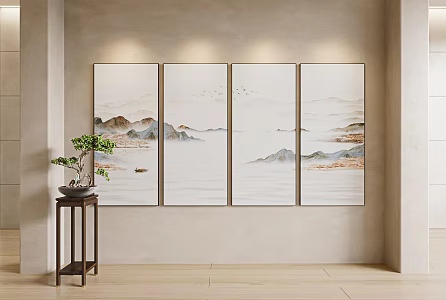 New Landscape Painting 3D Model 3d model