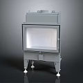 Industrial Gray Furnace With Transparent Observation Window Support Legs And White Foot Pads
