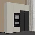 refrigerator cabinet embedded refrigerator embedded oven cabinet 3d model