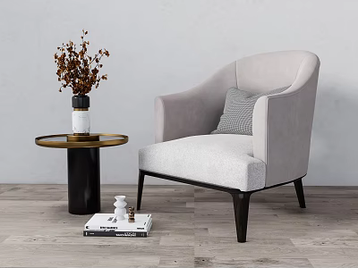 Modern Single Sofa Leisure Chair 3d model