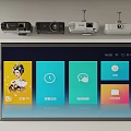 Projector screen 3d model