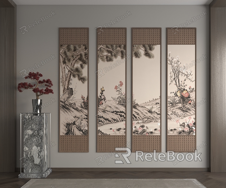 New Chinese Decorative Painting model