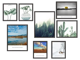 Nordic Modern Decorative Painting Hanging Picture Photo Wall 3d model